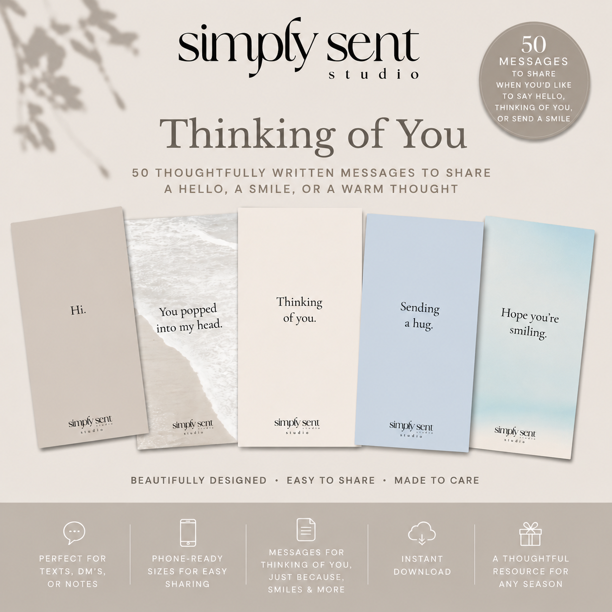 Thinking of You Digital Notes